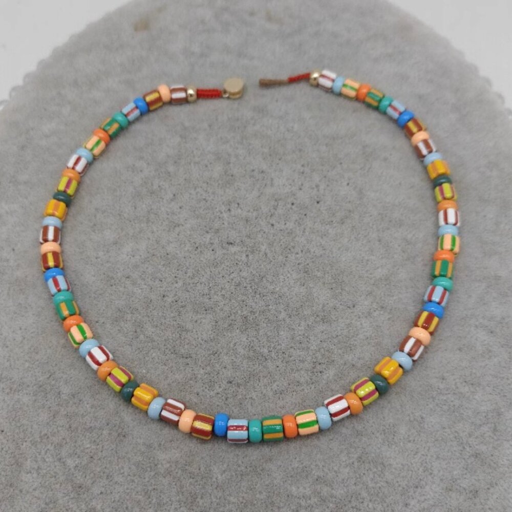 Roxanne Assoulin Multicolor Beaded & Gold Charm Layered Necklace - Picture 5 of 5